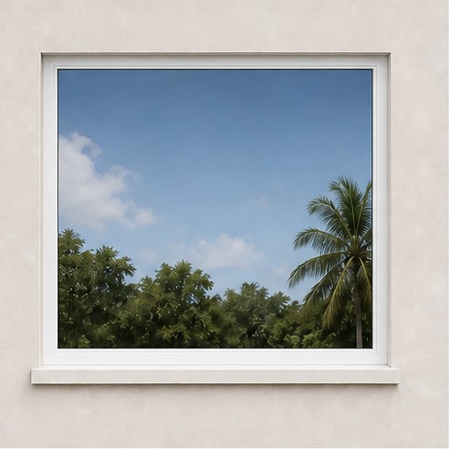 White Series 350 fixed impact window